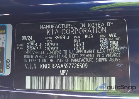 2025 Kia Seltos Ex z USA, uszkodzony, nr VIN KNDER2AA5S7726509